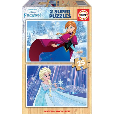 Пъзел Frozen 2 x 25 части - Елза и Анна EDUCA 16801