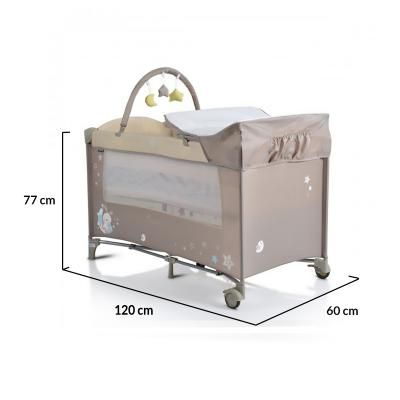 Детска кошара 2 нива МОНИ SLEEPY, БЕЖОВА