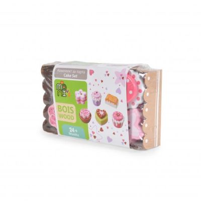 Детски дървени сладкиши в кутия за сервиране D010