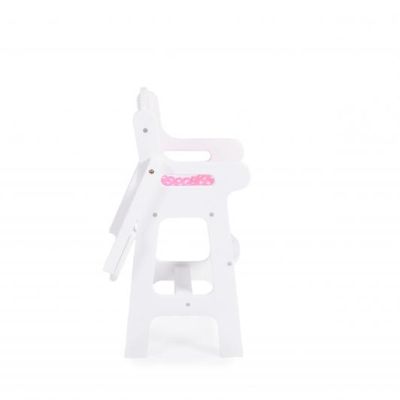 Детски дървен стол за хранене за кукли B012