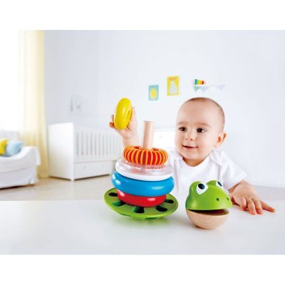 Дървена играчка за подреждане ЖАБКА HAPE H0457