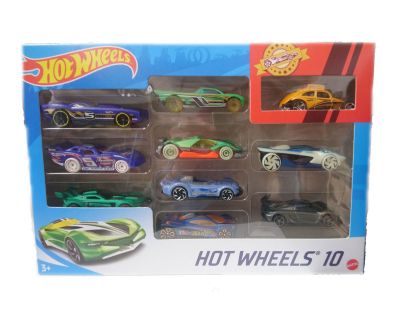 Комплект 10 броя метални колички 1:64 Hot Wheels - 54886