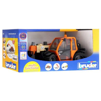 Детска строителна машина Товарач повдигач телескопично рамо JLG Bruder, 02140