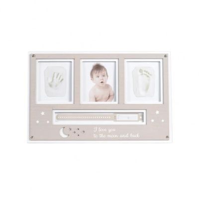 3D Отпечатък за ръчичка и краче с рамка за снимки