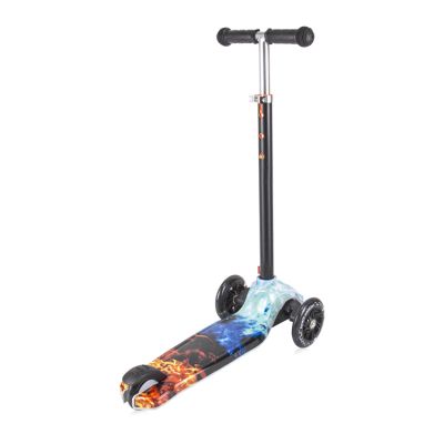 Тротинетка със светещи колела YUPPEE; Red FLAME