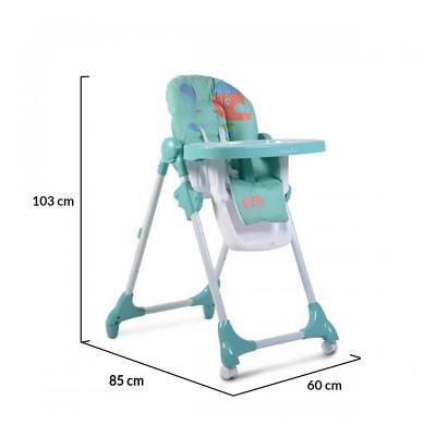 Детски стол за хранене Cangaroo KIMCHI, ТЮРКОАЗ