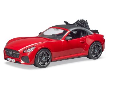 Кола Роудстър с колоездач и състезателен велосипед BRUDER 03485