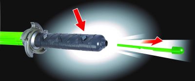 Детски светещ меч с маска Нинджа зелен SIMBA 108042238