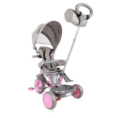 Детска триколка със сенник LORELLI LUCKY CREW - GREY PINK