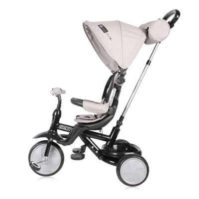Детска триколка със сенник LORELLI LUCKY CREW - Black&Grey