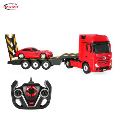 Камион автовоз MERCEDES-BENZ ACTROS и кола MERCEDES AMG GT 1:26/1:24 RASTAR 74920