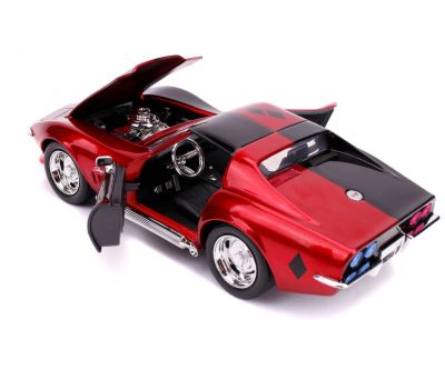 Метален автомобил Chevy Corvette Stingray 1969 Harley Quinn 1/24 Jada Toys 253255019