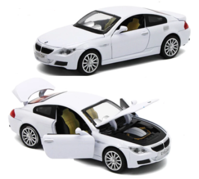 Метална количка BMW M6 със звук и светлини 1:32 