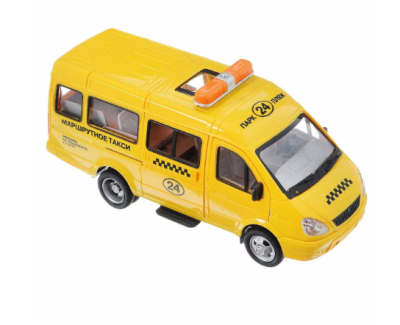 Детски метален микробус ГАЗ Такси със звук и светлини