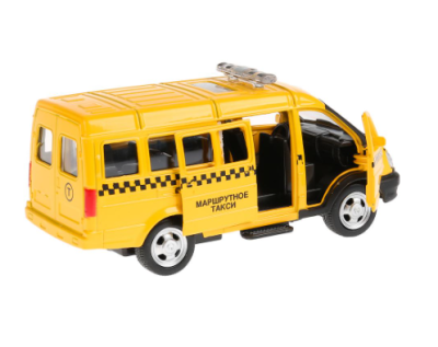Детски метален микробус ГАЗ Такси със звук и светлини