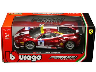 Метална кола Ferrari 488 Challenge #11 Bburago 1:24, 18/26308