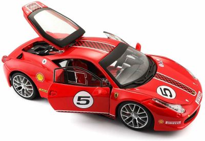 Метална кола Ferrari Race 458 Challenge Bburago 1:24 18/26302