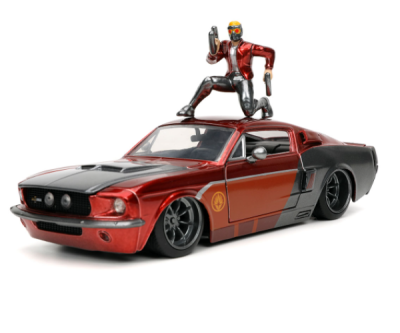 Метален автомобил Marvel Guardians Of The Galaxy Star Lord & 1967 Shelby GT-500 1:24 Jada Toys 253225019