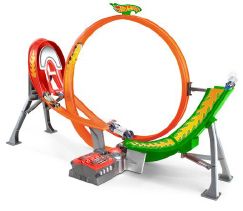Състезателна, моторизирана писта с 5 колички Hot Wheels FCF18