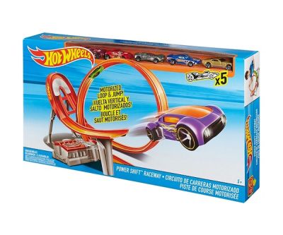 Състезателна, моторизирана писта с 5 колички Hot Wheels FCF18