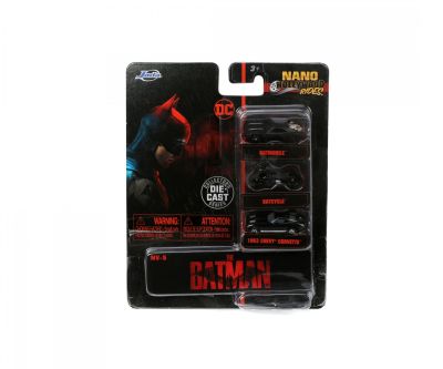 Комплект 3 метални автомобила Nano Batman Jada Toys 253211003