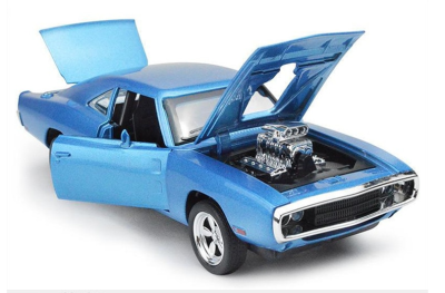 Метална кола 1970 Dodge Chargers Fast & Furious 1:32 BLUE