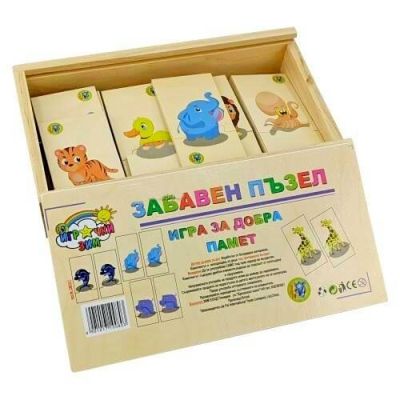 Забавен дървен пъзел за добра памет