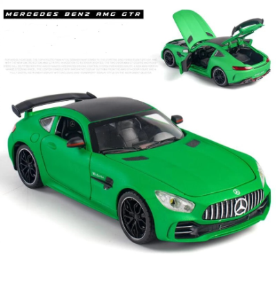 Метален автомобил със звук и светлини Mercedes AMG GTR 1/24 