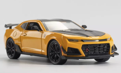 Метален автомобил със звук и светлини Chevrolet Camaro 1/24, жълт