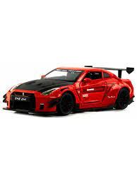 Метален автомобил със звук и светлини Nissan GT-R Nismo 1/24, RED