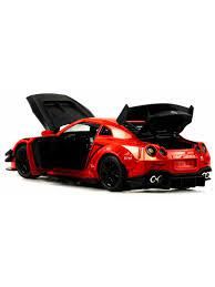 Метален автомобил със звук и светлини Nissan GT-R Nismo 1/24, RED