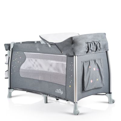 Детска кошара Cangaroo ISLEEP сив
