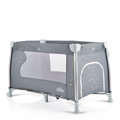 Детска кошара Cangaroo ISLEEP сив