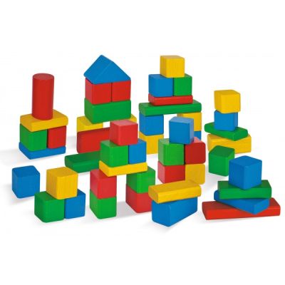 Цветни дървени блокчета 50 бр. EICHHORN 100021252