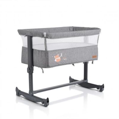 Бебешко легло с подвижна страница Cangaroo Always Together сив