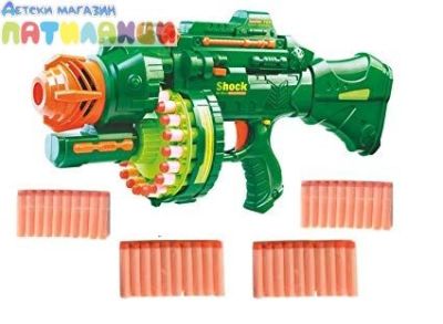 Голям Нърф с барабан и меки стрели 7002