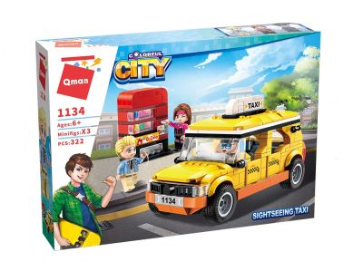 Конструктор автомобил Такси QMAN Q1134 