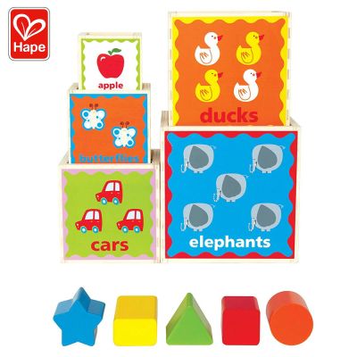 Дървени кубчета сортер Hape H0413