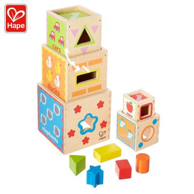Дървени кубчета сортер Hape H0413