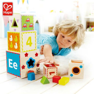 Дървени кубчета сортер Hape H0413