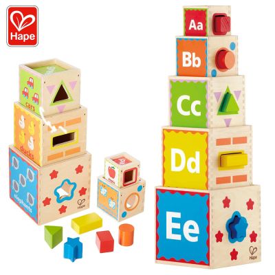 Дървени кубчета сортер Hape H0413