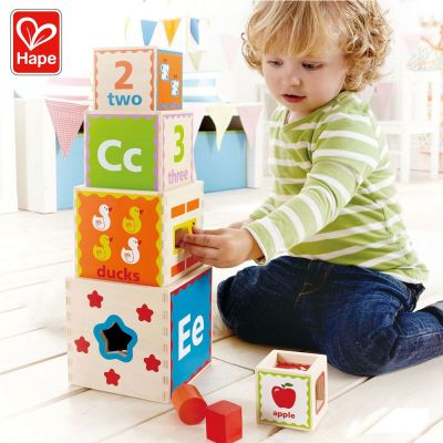 Дървени кубчета сортер Hape H0413