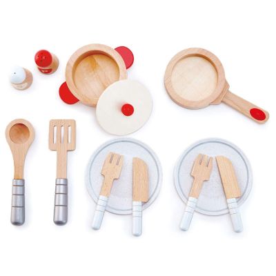 Детски дървен сервиз - сготви и сервирай HAPE H3150