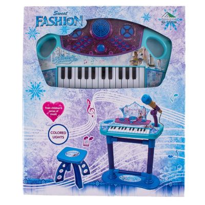 Детско пиано с микрофон и столче 22056