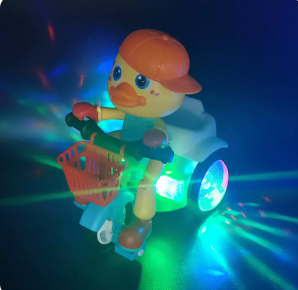 Музикално пате каскадьор с триколка