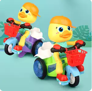 Музикално пате каскадьор с триколка