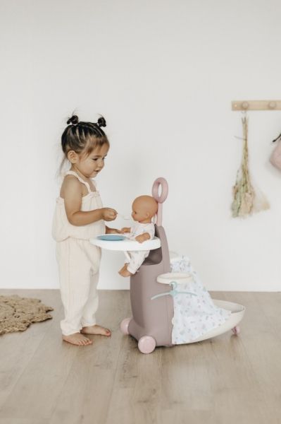 Сгъваем куфар за кукли 3 в 1 Smoby Toys Baby Nurse 7600220374