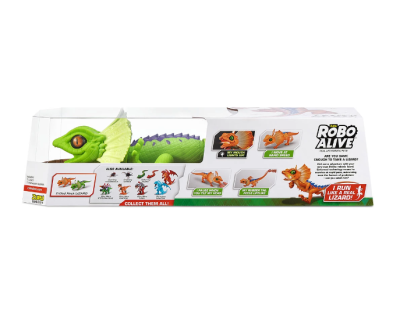 Движещ се интерактивен Робо гущер Zuru Robo Alive Junior Lizzard зелен