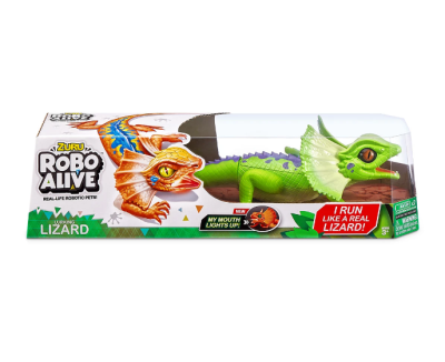 Движещ се интерактивен Робо гущер Zuru Robo Alive Junior Lizzard зелен