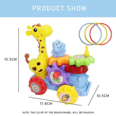 Музикална играчка с колелца Жирафче